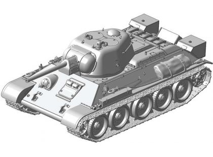 Zvezda Model Kit tank 3689 T-34 76 mod.1943 Uralmash 1:35
