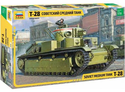 Zvezda Model Kit tank 3694 T-28 Heavy Tank 1:35