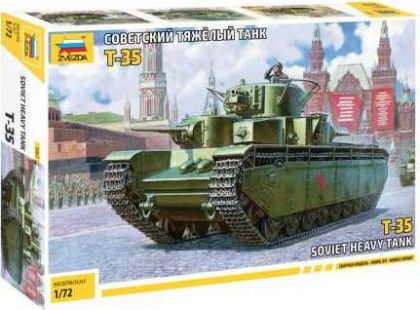 Zvezda Model Kit tank 5061 Soviet Heavy Tank T-35 1:72