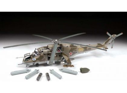 Zvezda Model Kit vrtulník 4823 MIL-Mi 24 V VP 1:48