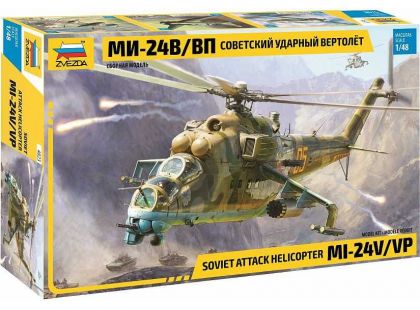 Zvezda Model Kit vrtulník 4823 MIL-Mi 24 V VP 1:48