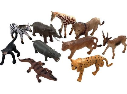 Zvířátka safari 10 ks s mobilní aplikací
