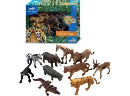 Zvířátka safari 10 ks s mobilní aplikací