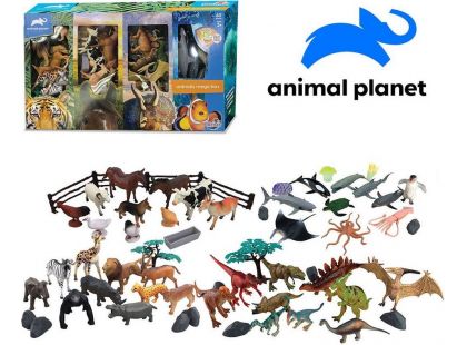 Zvířátka safari, farma, dinosauři, mořská mobilní aplikace pro zobrazení zvířátek 60 ks