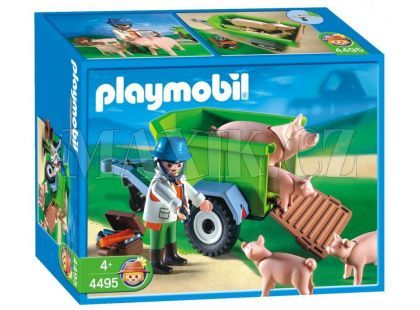 Zvěrolékař s prasátky Playmobil