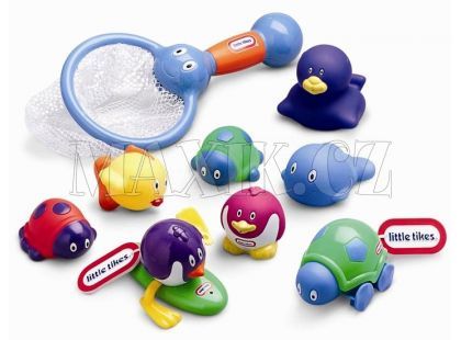 Zvířátka do vody s rybářskou síťkou